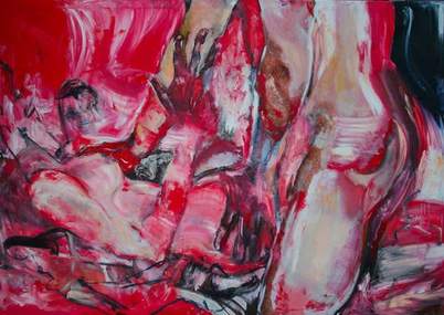 Ingrid Grillmayr - First love - 2010, oil on linen 200 x 140 cm