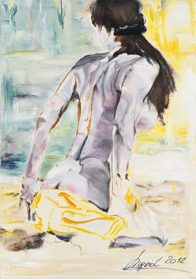 Ingrid Grillmayr - Buhne 16 - 2012, oil on linen 90 x 105 cm