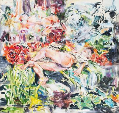 Ingrid Grillmayr - Paradise - 2012, oil on canvas 130 x 135 cm